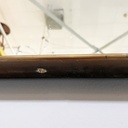 Specchio da parete in ottone, 1950 ca. 