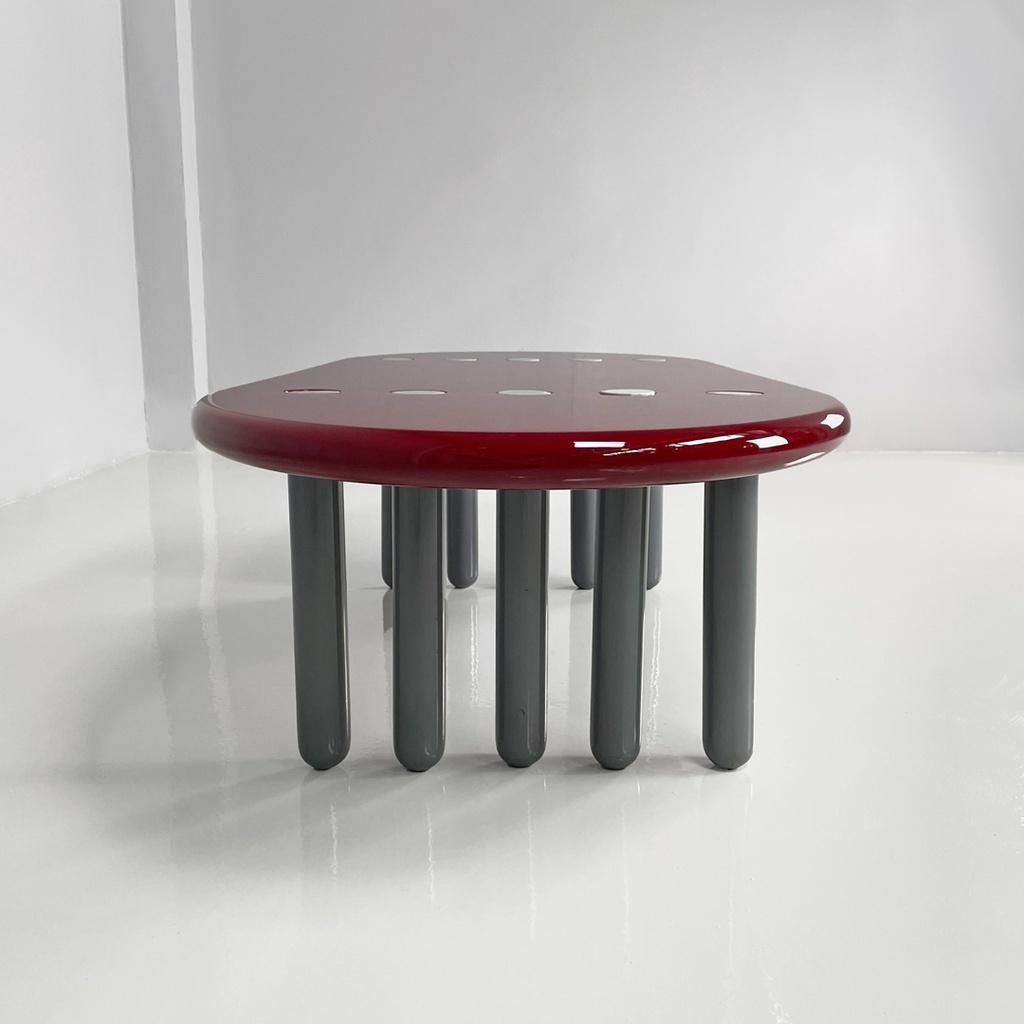 Tavolo da caffè in legno laccato, 1980 ca.