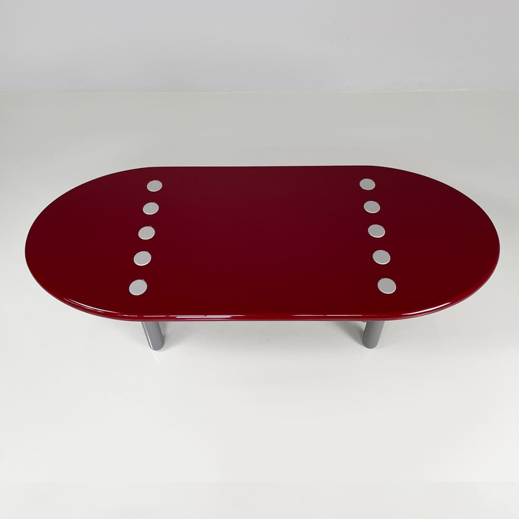 Tavolo da caffè in legno laccato, 1980 ca.