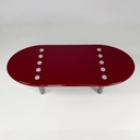 Tavolo da caffè in legno laccato, 1980 ca.