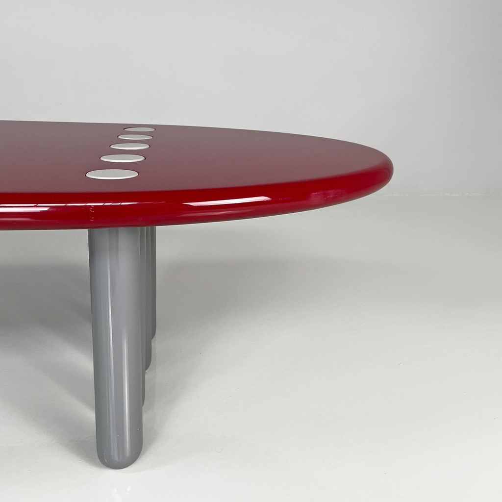 Tavolo da caffè in legno laccato, 1980 ca.