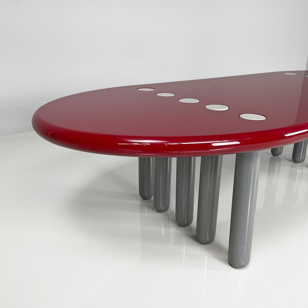 Tavolo da caffè in legno laccato, 1980 ca.