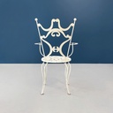 Sedie da giardino in ferro bianco, 1960 ca.