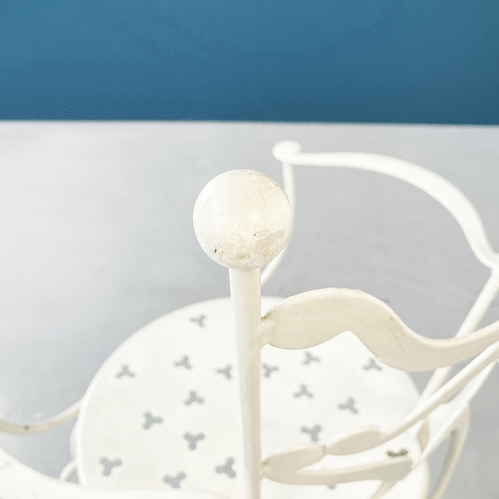 Sedie da giardino in ferro bianco, 1960 ca.