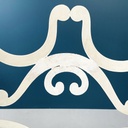 Sedie da giardino in ferro bianco, 1960 ca.