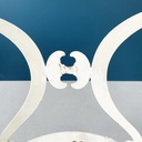 Sedie da giardino in ferro bianco, 1960 ca.