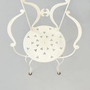 Sedie da giardino in ferro bianco, 1960 ca.