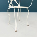 Sedie da giardino in ferro bianco, 1960 ca.