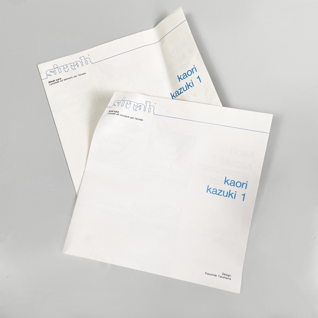 Lampade da tavolo Kaori 1 di Kazuhide Takahama per Sirrah, 1970 ca.