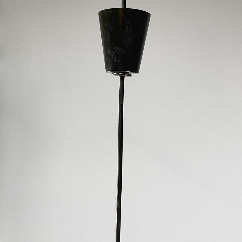 Lampadario in plastica arancione, 1970 ca.