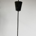 Lampadario in plastica arancione, 1970 ca.
