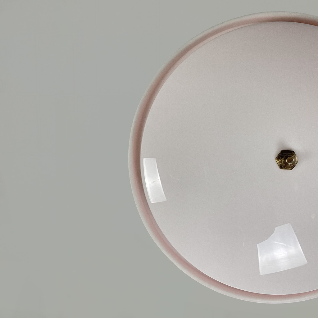 Lampadario in plastica arancione, 1970 ca.