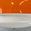 Lampadario in plastica arancione, 1970 ca.