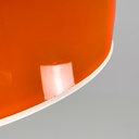 Lampadario in plastica arancione, 1970 ca.