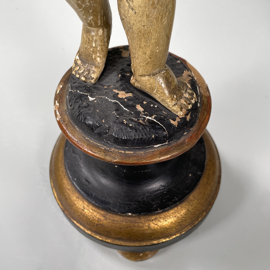 Sculture di putti in legno, fine 1800 ca.