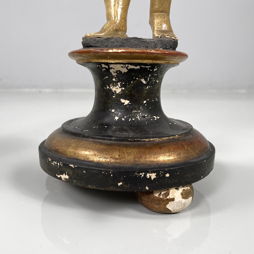 Sculture di putti in legno, fine 1800 ca.