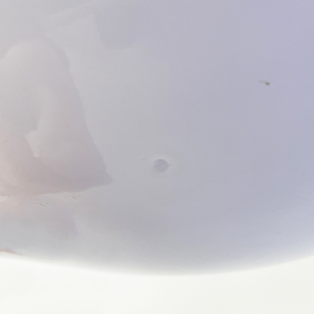 Lampadario in plexiglass blue e bianco, 1970 ca.