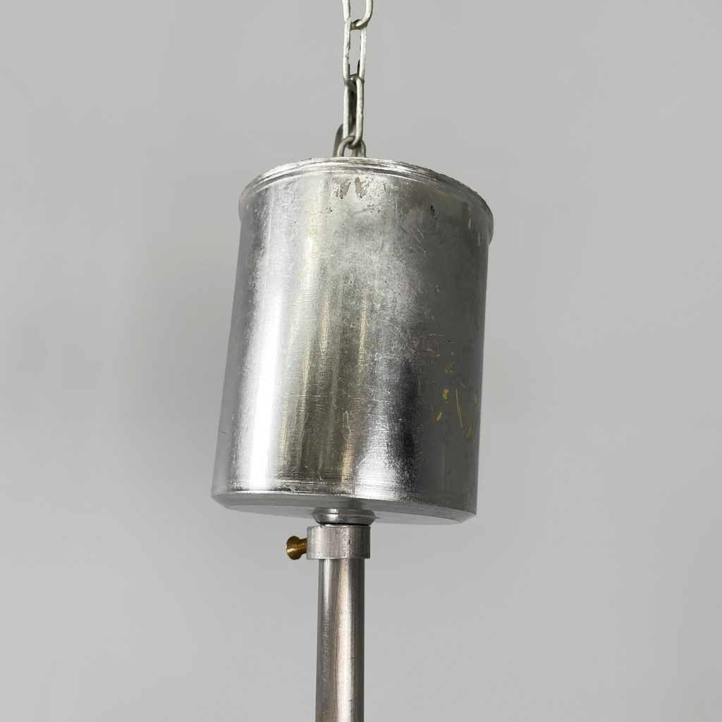 Lampadario in plexiglass blue e bianco, 1970 ca.