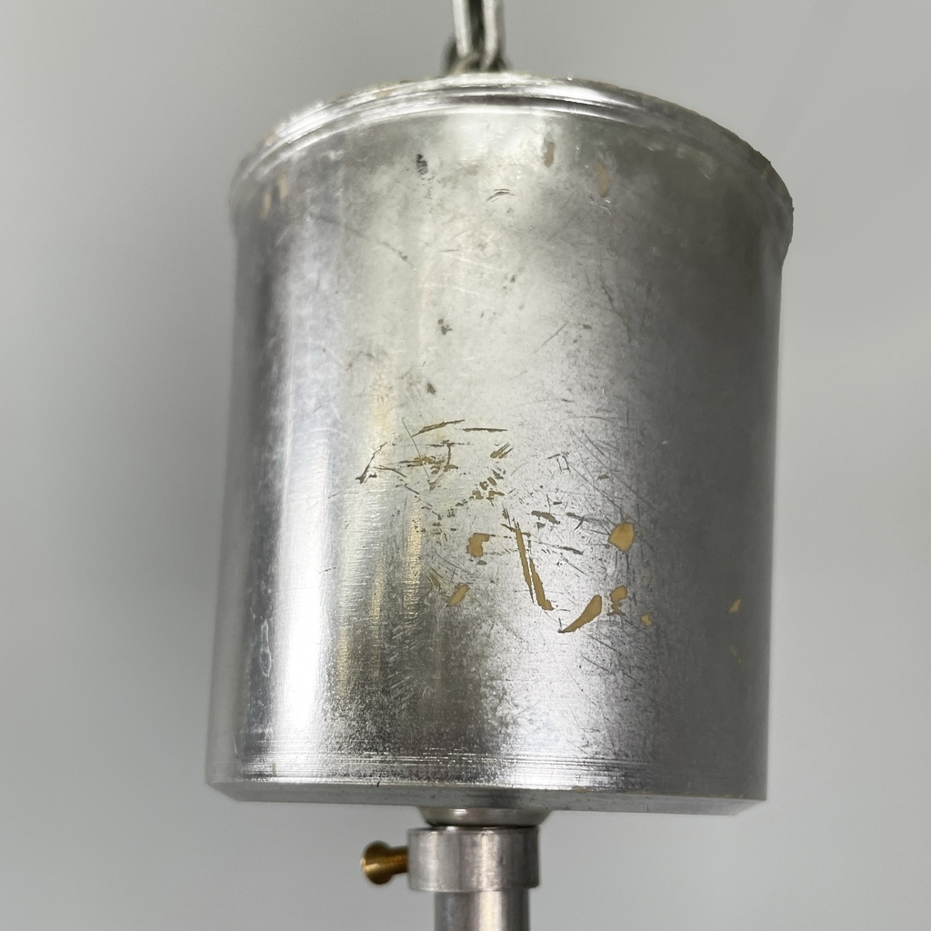 Lampadario in plexiglass blue e bianco, 1970 ca.