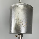 Lampadario in plexiglass blue e bianco, 1970 ca.