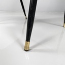 Poltrona in sky rosso e metallo nero, 1960 ca.