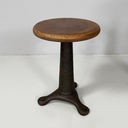 Sgabelli in legno e ghisa, 1930 ca.