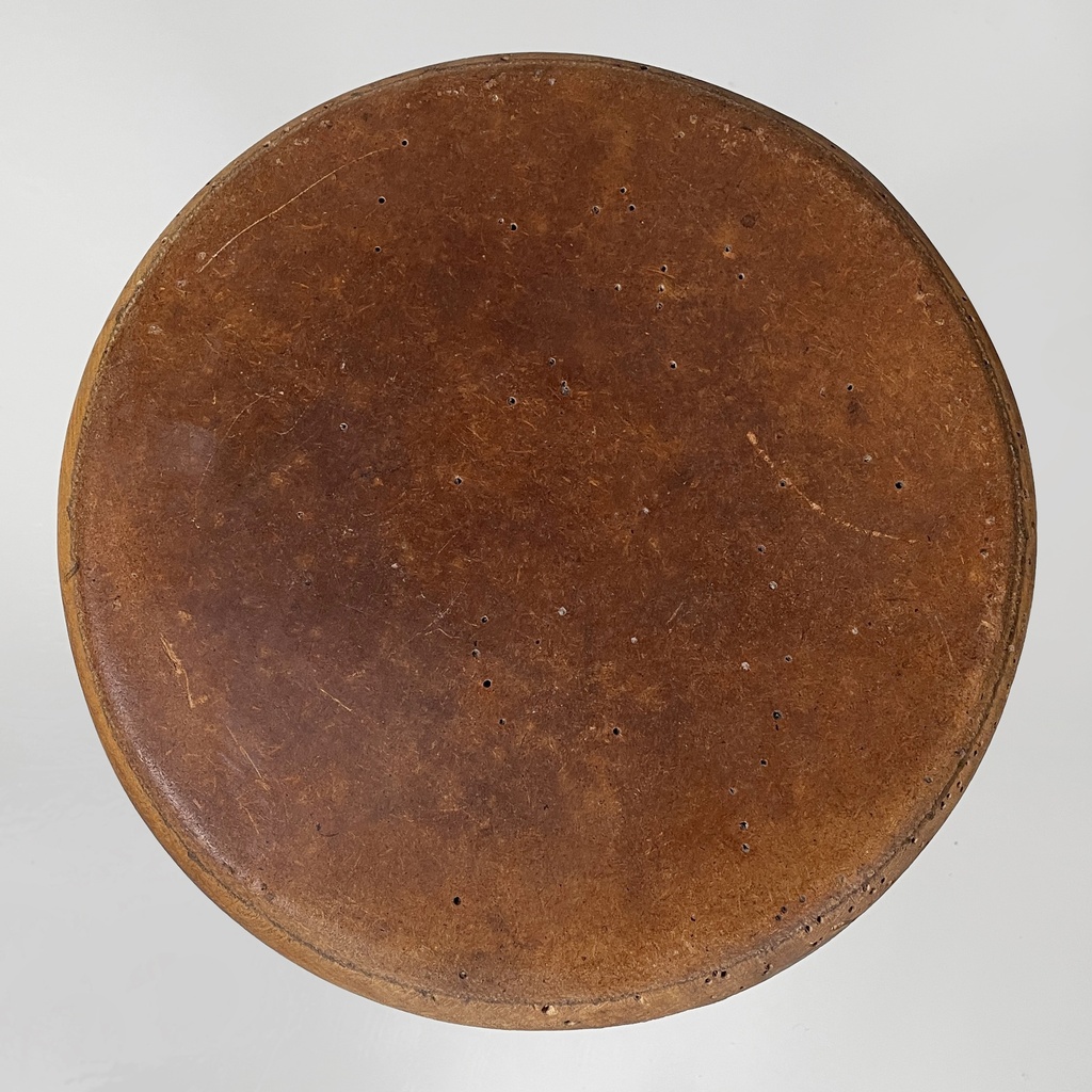 Sgabelli in legno e ghisa, 1930 ca.