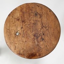 Sgabelli in legno e ghisa, 1930 ca.