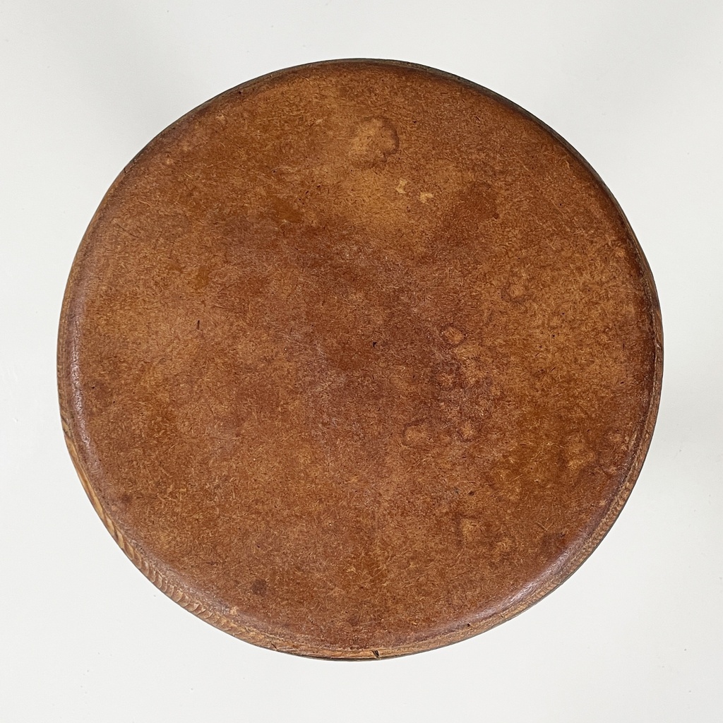 Sgabelli in legno e ghisa, 1930 ca.