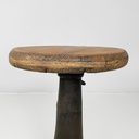 Sgabelli in legno e ghisa, 1930 ca.