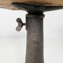 Sgabelli in legno e ghisa, 1930 ca.