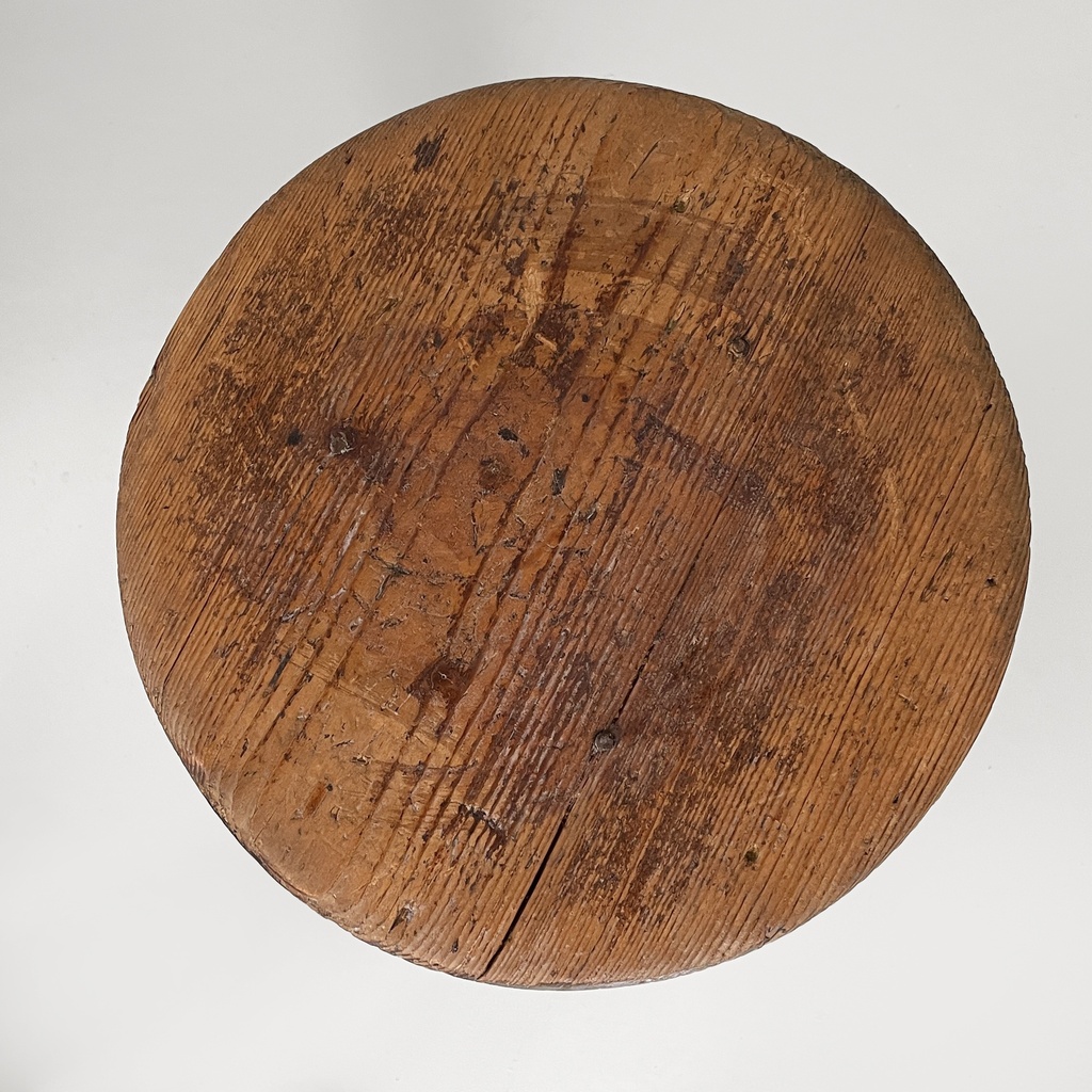 Sgabelli in legno e ghisa, 1930 ca.