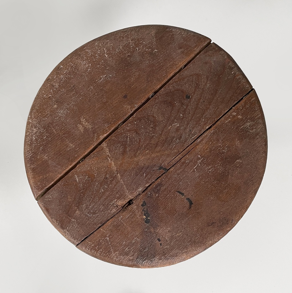 Sgabelli in legno e ghisa, 1930 ca.