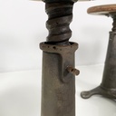 Sgabelli in legno e ghisa, 1930 ca.