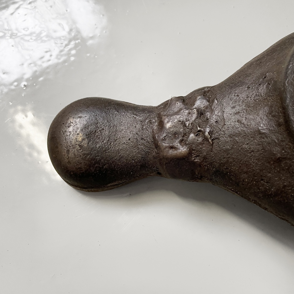 Sgabelli in legno e ghisa, 1930 ca.