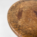 Sgabello in legno e ghisa, 1930 ca.