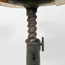 Sgabello in legno e ghisa, 1930 ca.