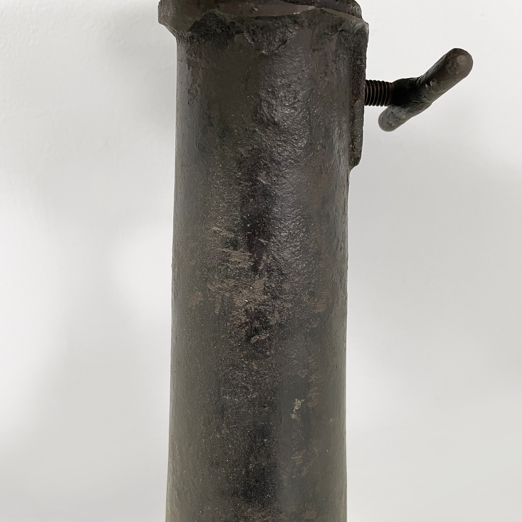 Sgabello in legno e ghisa, 1930 ca.