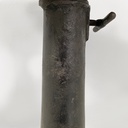 Sgabello in legno e ghisa, 1930 ca.