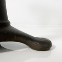 Sgabello in legno e ghisa, 1930 ca.