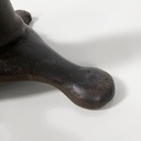 Sgabello in legno e ghisa, 1930 ca.