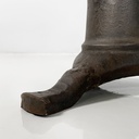 Sgabello in legno e ghisa, 1930 ca.