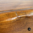 Tavolo da pranzo in legno con due cassetti, 1800 ca. 