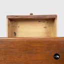 Tavolo da pranzo in legno con due cassetti, 1800 ca. 