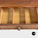 Tavolo da pranzo in legno con due cassetti, 1800 ca. 