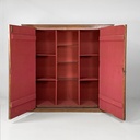 Armadio con ante decorate in legno, 1800 ca.