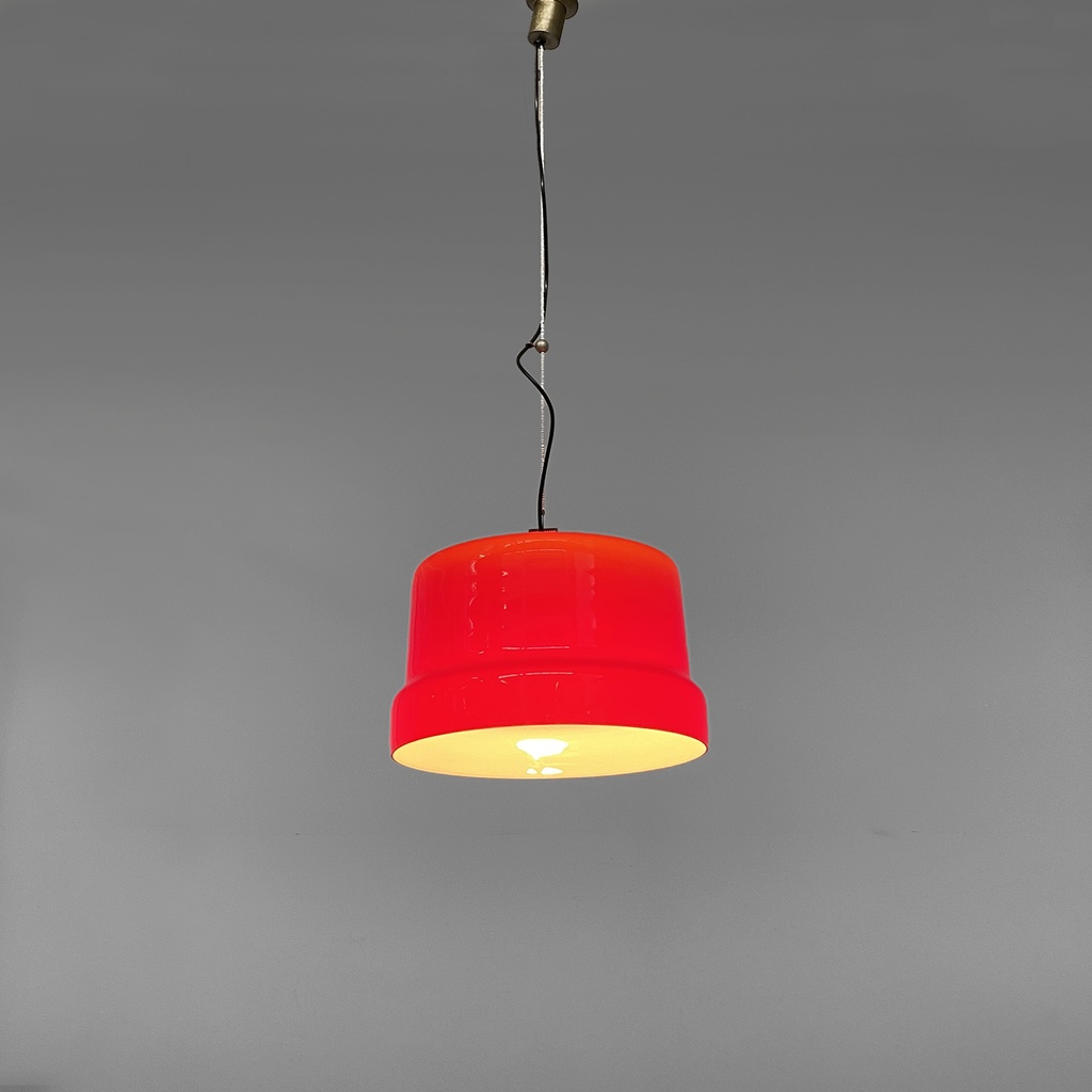 Lampadario in vetro, 1960 ca.