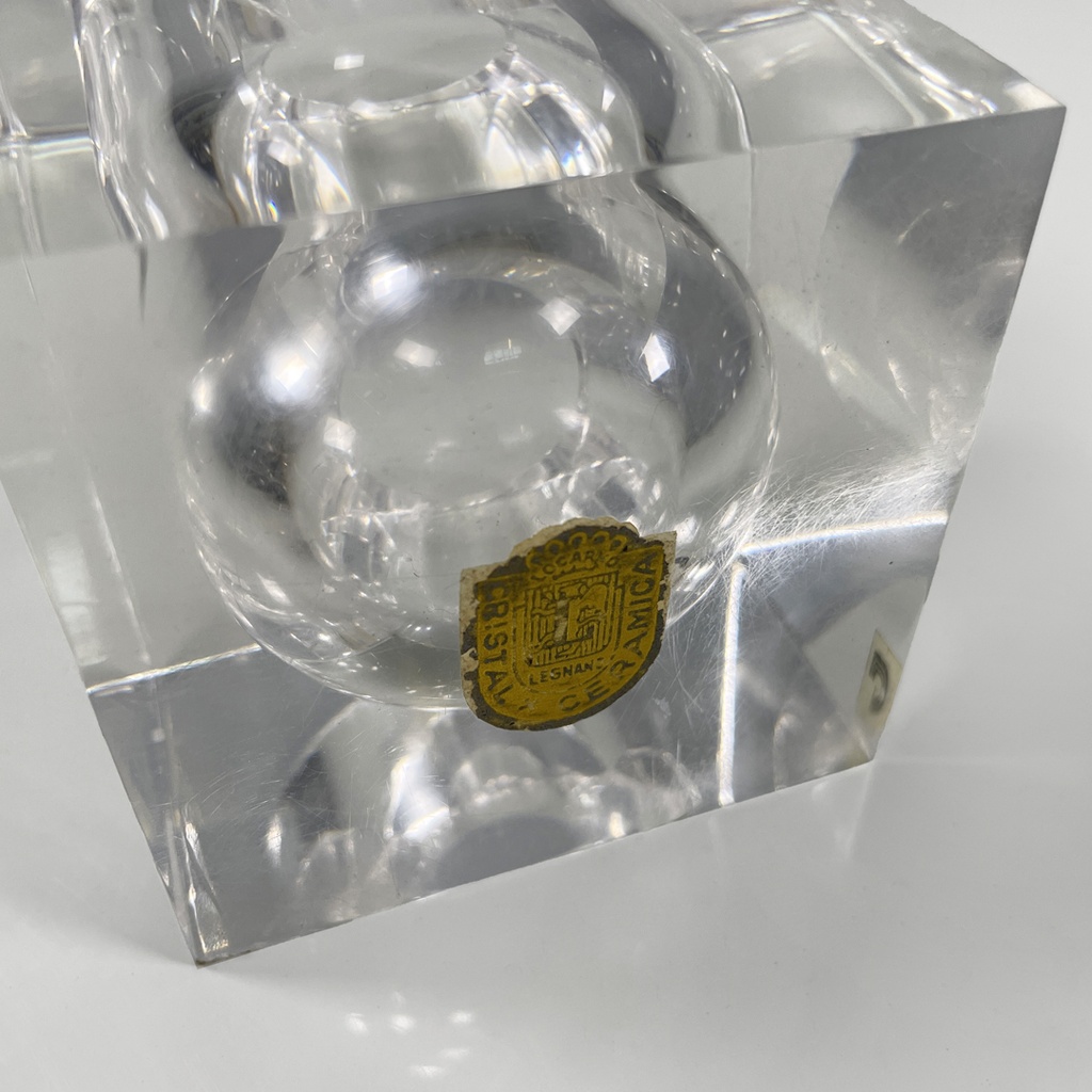 Scultura in lucite per Guzzini, 1970 ca.