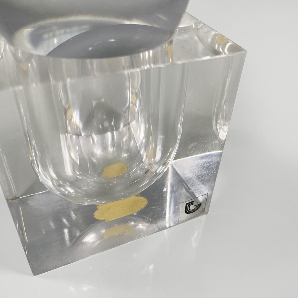 Scultura in lucite per Guzzini, 1970 ca.