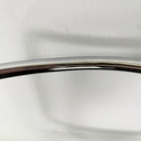 Sedie in acciaio e pelle nera, 1980 ca.